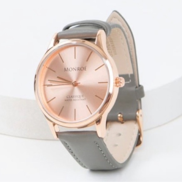 NWT Monroe Classique Watch in Sunburst Solerose - Picture 2 of 4